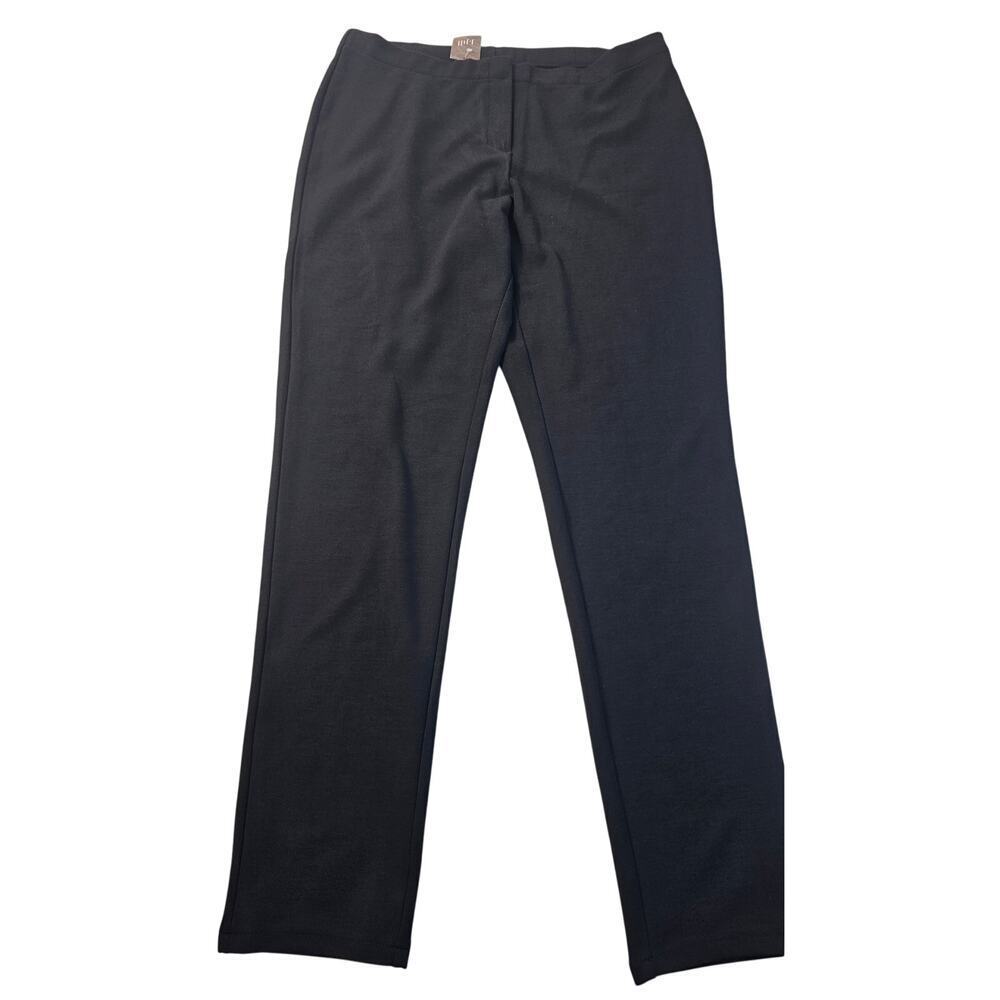 NWT J.jill black pull on pants comfort career casual sz 14 tapered ankle work